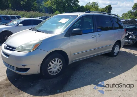 2005 Toyota Sienna Le из США, поврежденный, VIN 5TDZA23C75S279974
